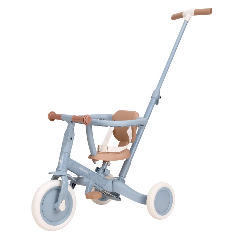 Triciclo con barra Safari Dreams Azul · Little Dutch