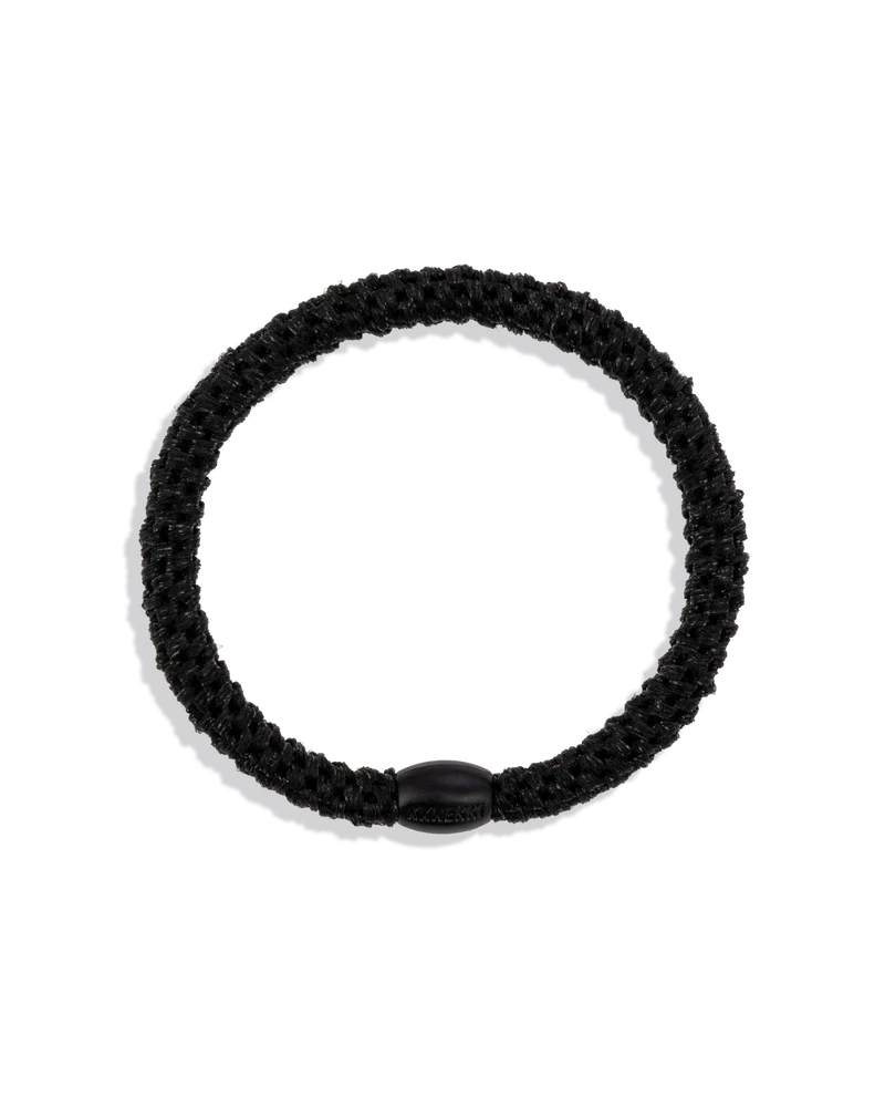 Goma de pelo Kknekki Slim Black Glitter