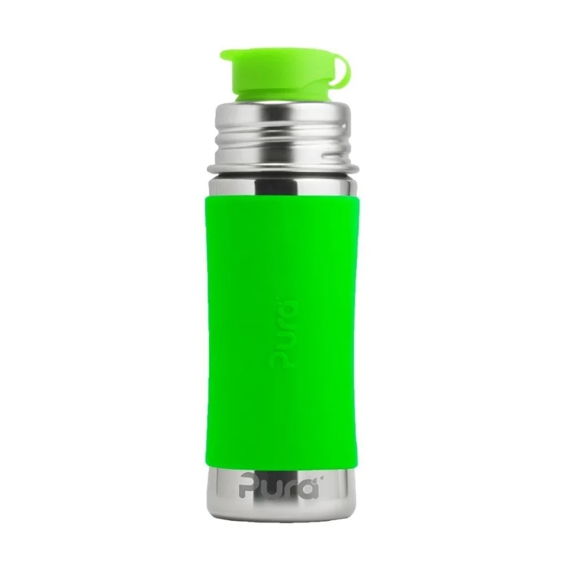Botella Acero Inoxidable 325 ml – Verde | Pura