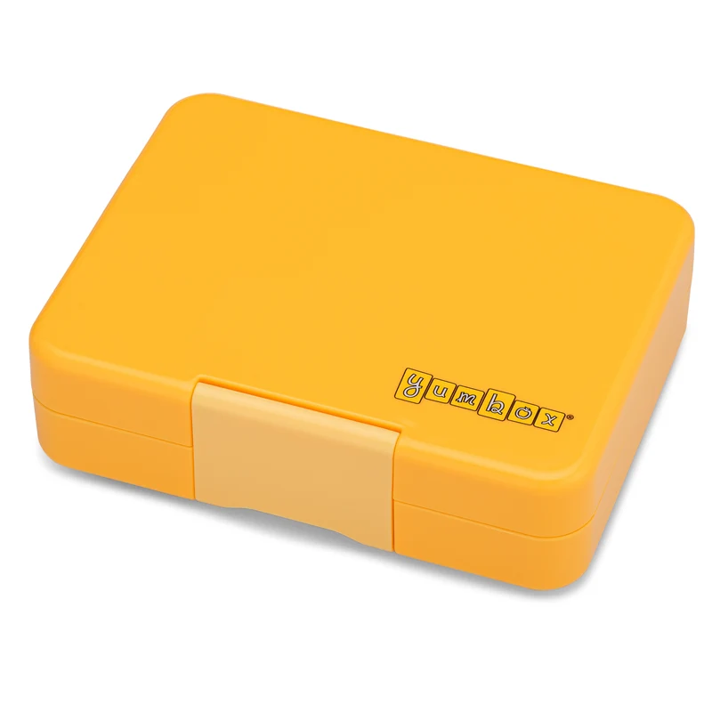 Yumbox Snack 3 Compartimentos – Yellow con Bandeja Shark