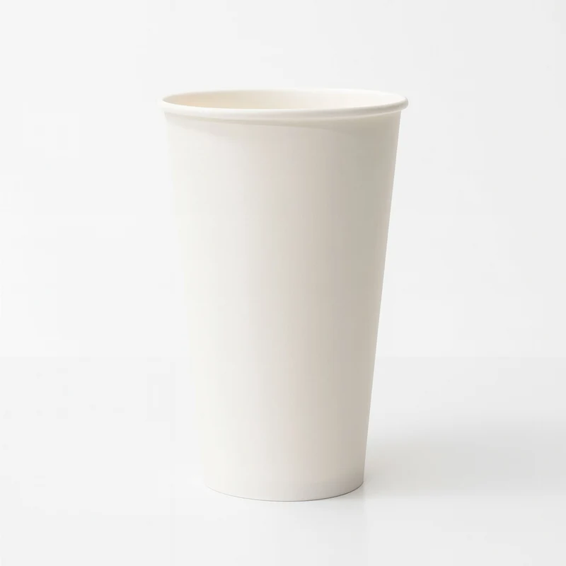 Vaso Biodegradable blanco para bebidas calientes 20 oz c/ 1,000 pzas