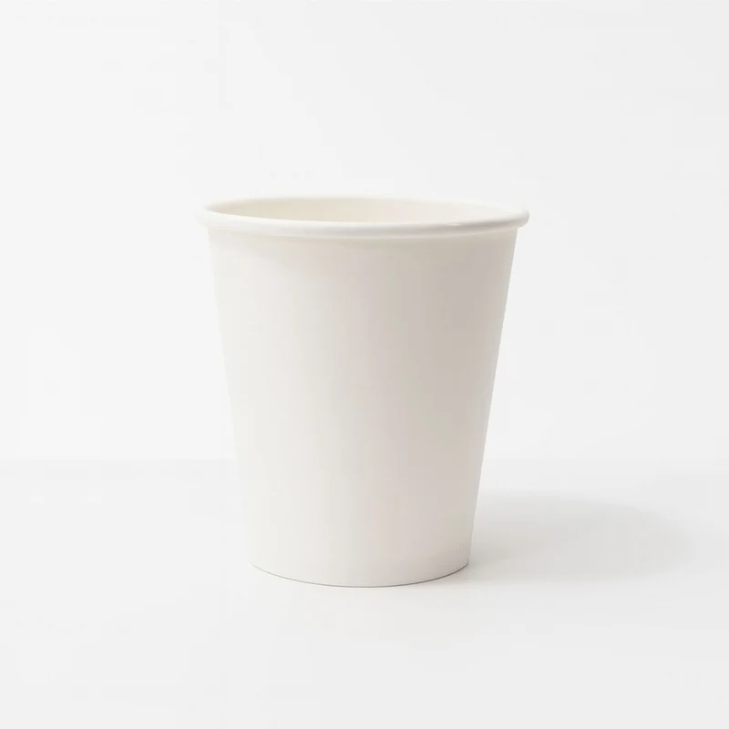 Vaso Biodegradable blanco para bebidas calientes 8 oz c/ 1,000 pzas