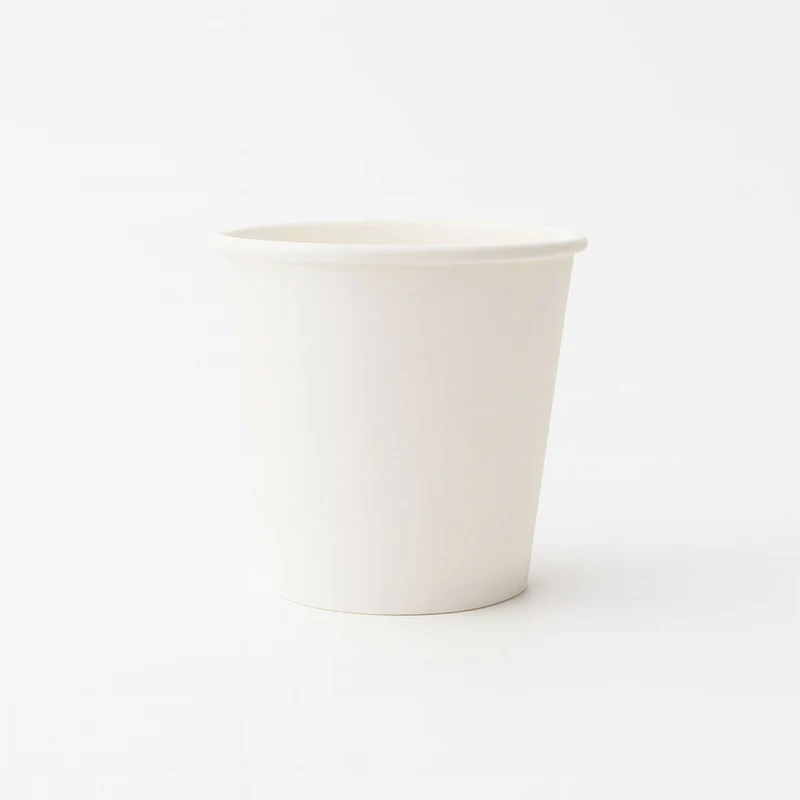 Vaso Biodegradable blanco para bebidas calientes 4 oz c/ 1,000 pzas