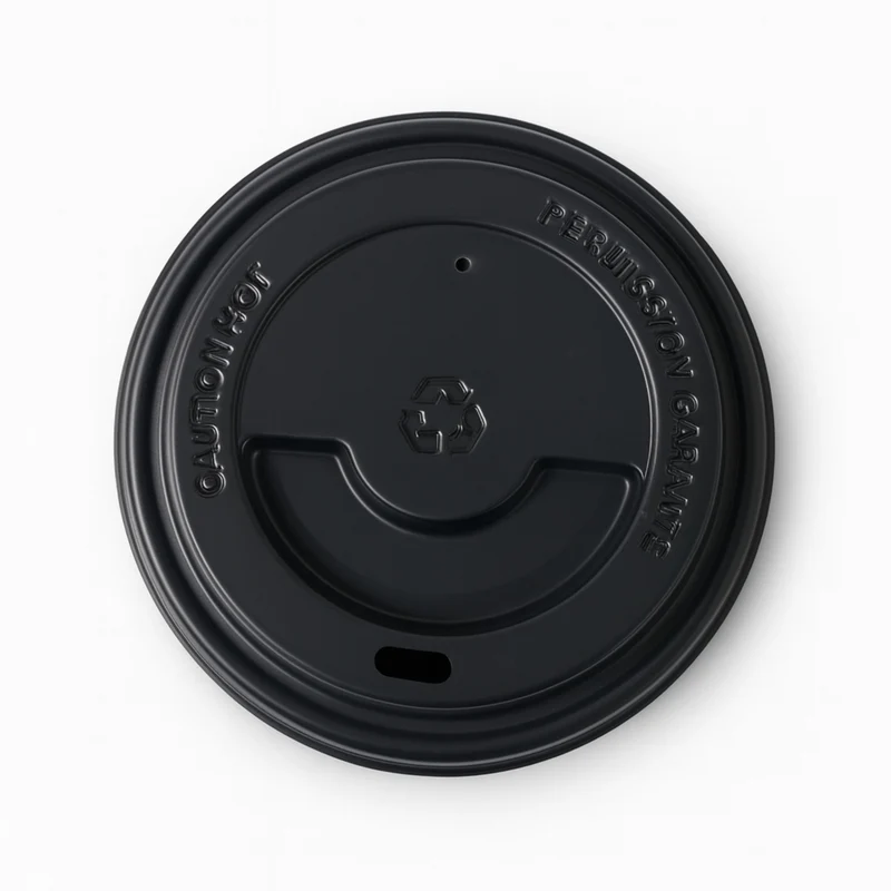 Tapa 12-16-20 oz Bebida Caliente Ps Negro c/1000 pzas