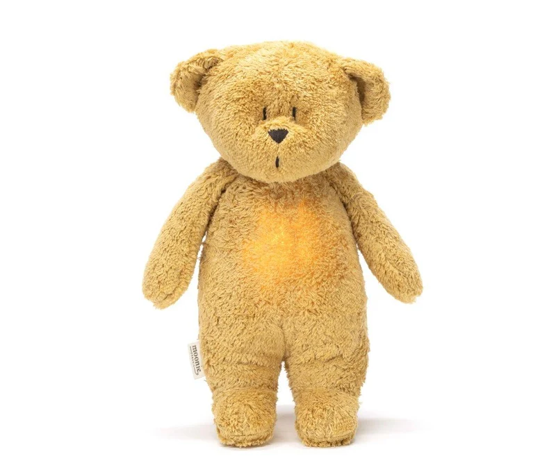 Peluche Luz-Sonido Oso Orgánico Moonie 2.0 Honey