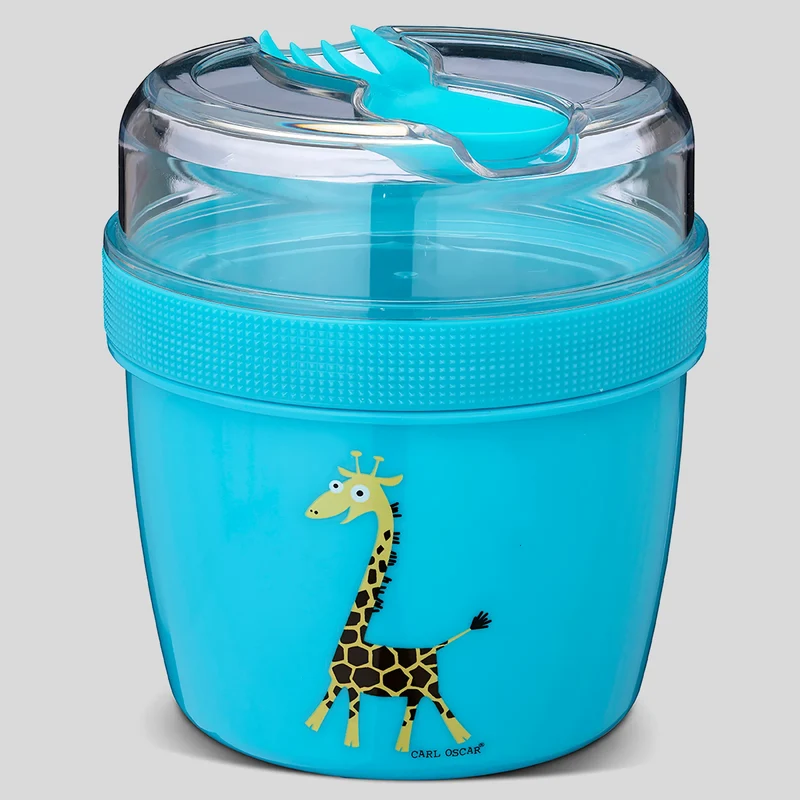 Fiambrera Snack N'ice Cup L Jirafa Turquesa · Carl Oscar