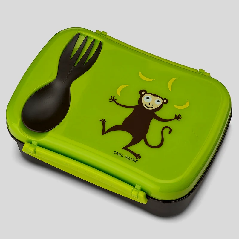 Caja de Almuerzo N'ice Box Kids Mono Lime · Carl Oscar