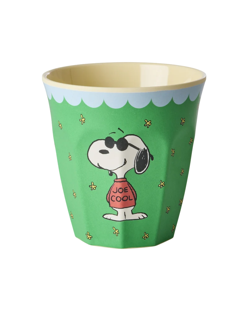 Mellem Kop - Grøn - Snoopy Print