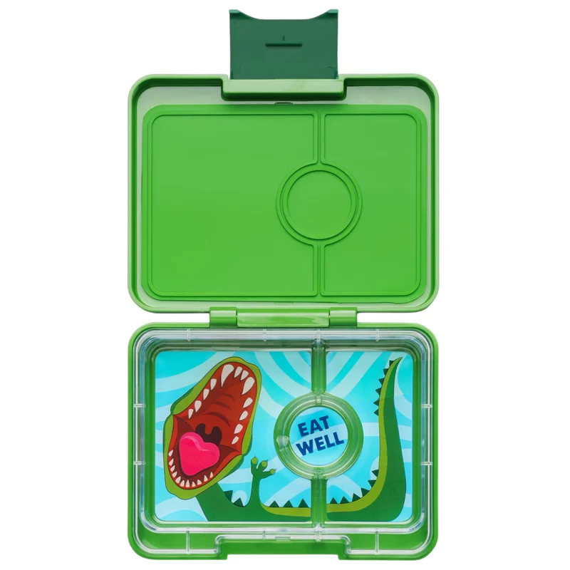 Yumbox Snack 3 compartimentos Green Dinos
