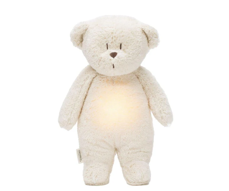 Peluche Luz-Sonido Oso Orgánico Moonie 2.0 Polar Natur
