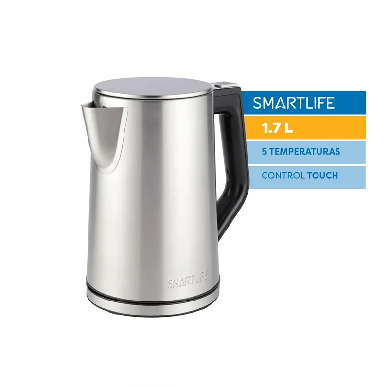 Pava Eléctrica Smartlife Acero Digital 1.7lts SL-EKD1520