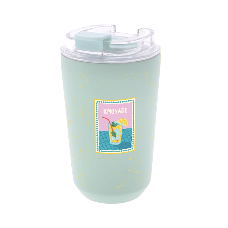 Vaso Térmico de Acero Inoxidable con Interior Cerámico - Coastal Stamps | Aurea