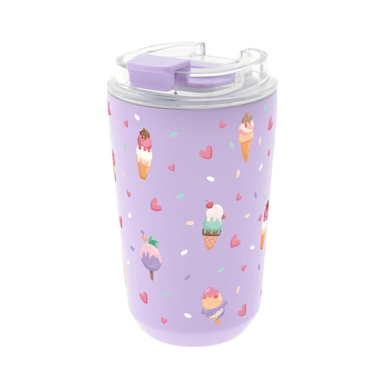 Vaso Térmico de Acero Inoxidable con Interior Cerámico - Frozen Vibes | Aurea