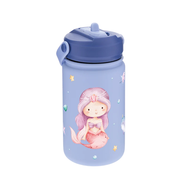 Botella Térmica de Acero Inoxidable con Adaptador Infantil – Sea Princess | Aurea Kids