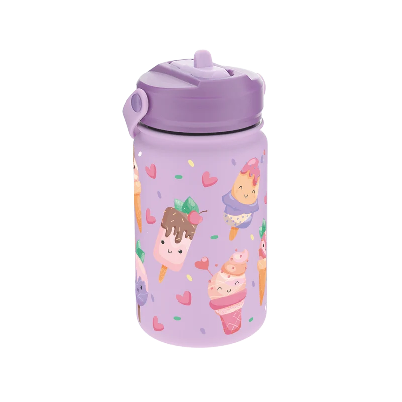 Botella Térmica de Acero Inoxidable con Adaptador Infantil – Yummy Summer | Aurea Kids