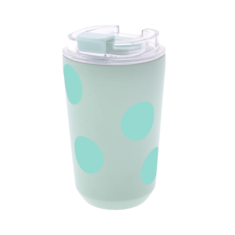 Vaso Térmico de Acero Inoxidable con Interior Cerámico - Happy Dots | Aurea