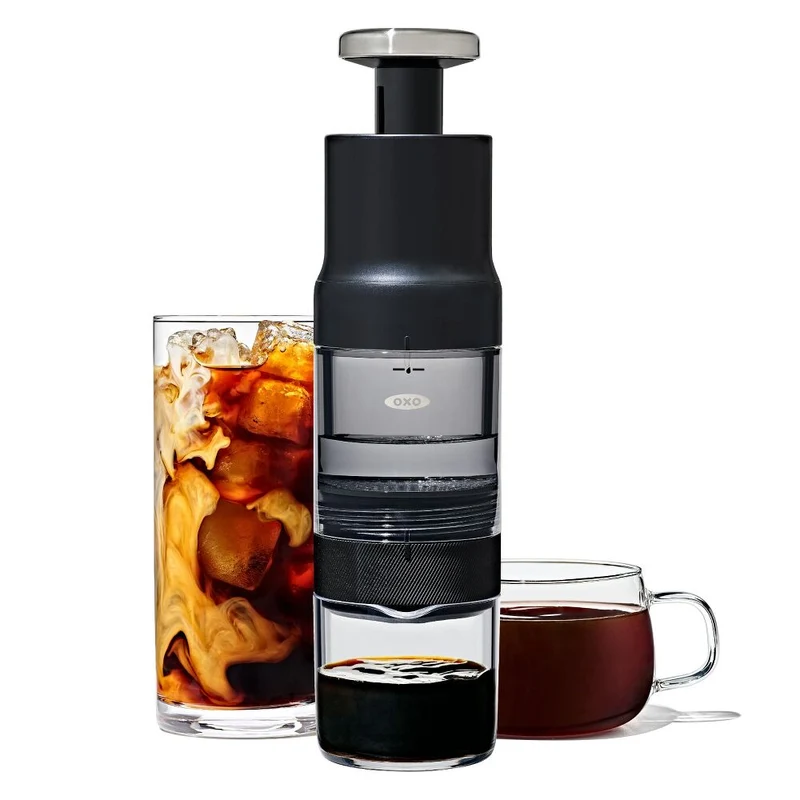 OXO Brew Rapid Brewer – Cafetera Manual Portátil con Filtro de Acero Inoxidable