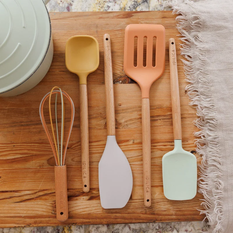 Juego de 5 utensilios de silicona KitchenCraft Idilica
