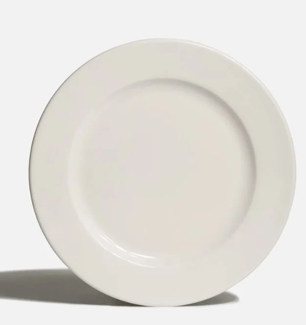 Plato trinche con ala de porcelana blanco Banquet 30 CM