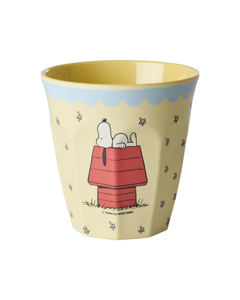 Mellem Kop - Creme - Snoopy Print
