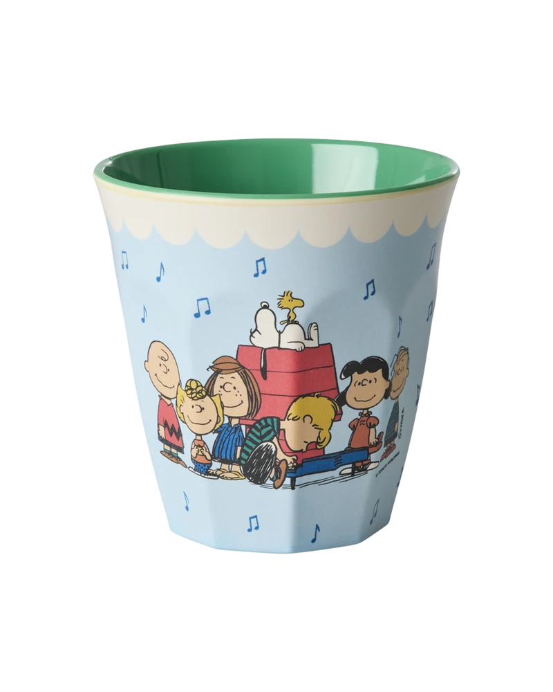 Mellem Kop - Lys Blå - Snoopy Print