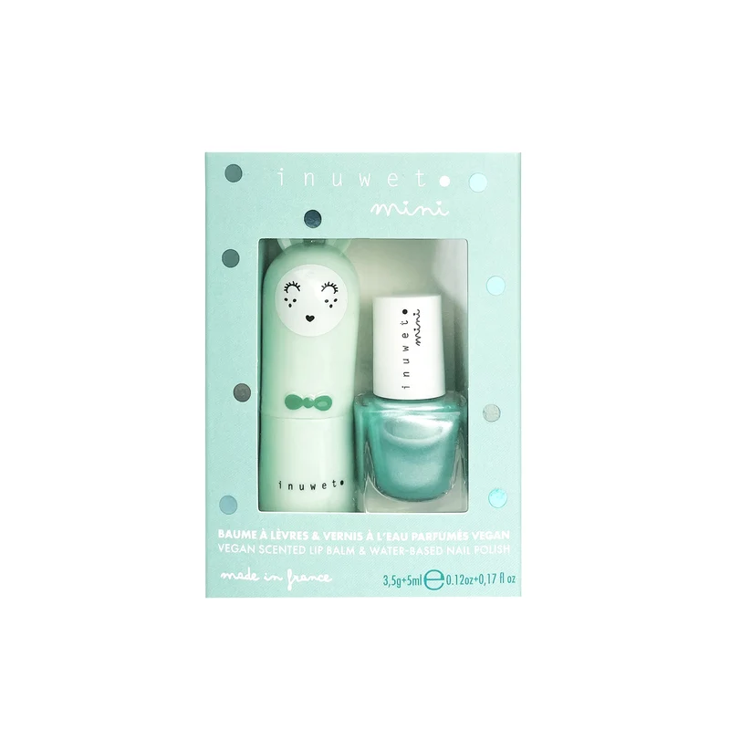 Duo Bálsamo Labial y Esmalte de uñas Manzana · Inuwet