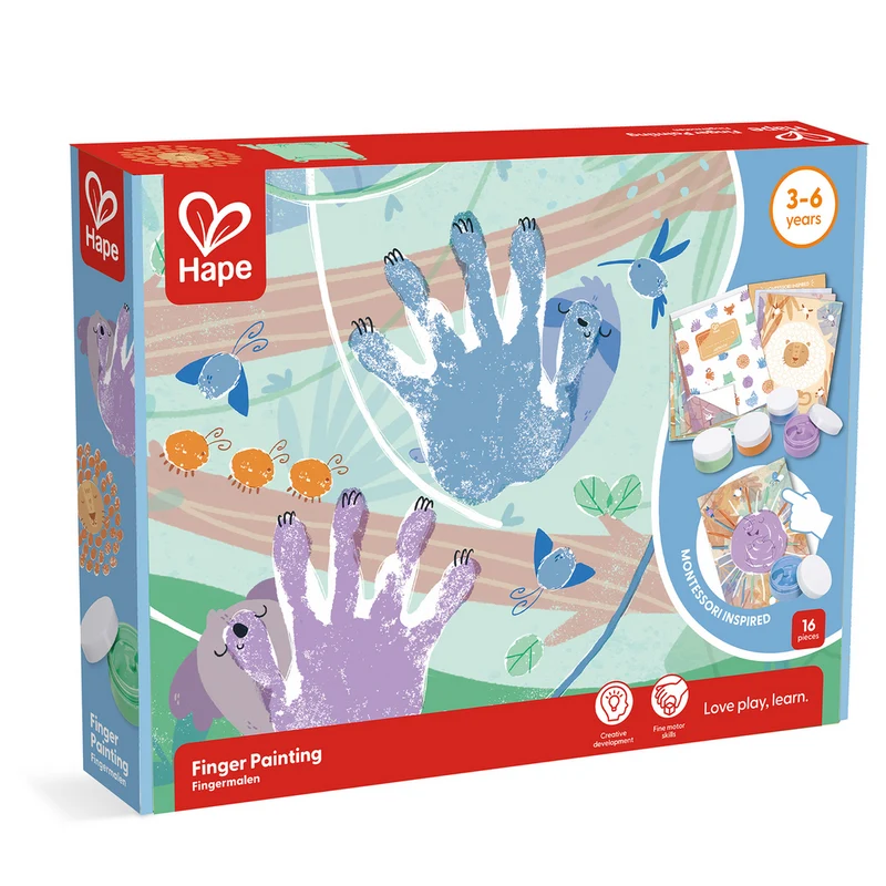 Kit pintura de dedos · Hape