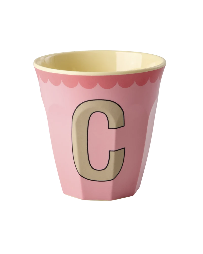 Mellem Alfabetkop - Pink - C Vintage