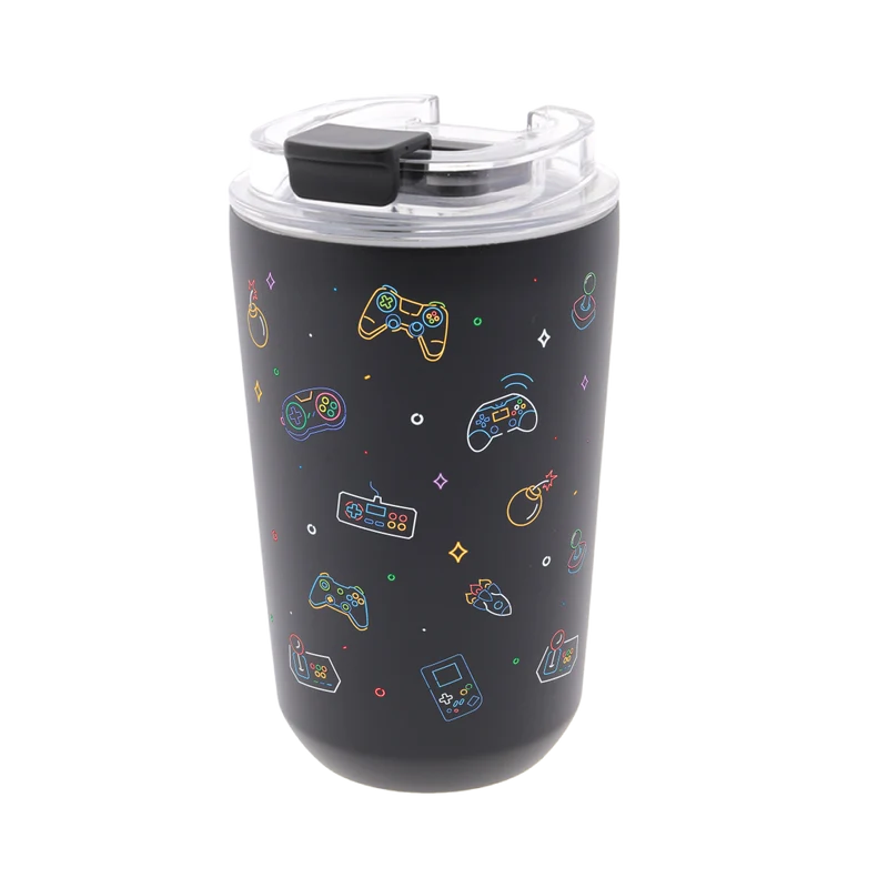 Vaso Térmico de Acero Inoxidable con Interior Cerámico - Neon Gamer | Aurea