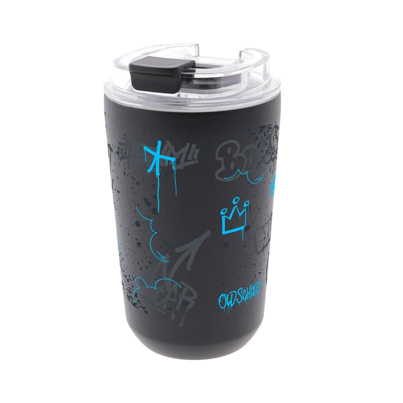 Vaso Térmico de Acero Inoxidable con Interior Cerámico - Urban Graffiti | Aurea