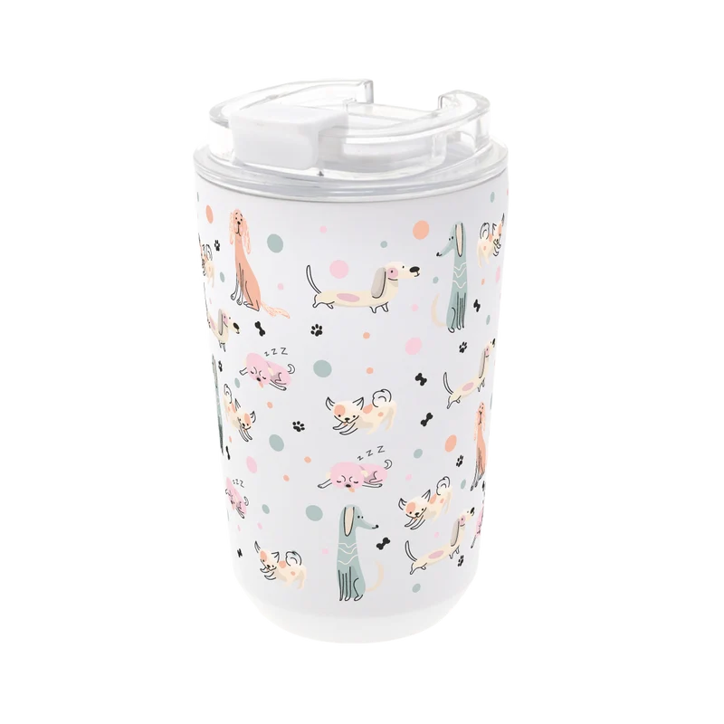 Vaso Térmico de Acero Inoxidable con Interior Cerámico - Dot & Woof | Aurea