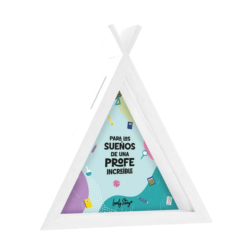 Hucha de Madera Tipi – Profe | Lovely Story
