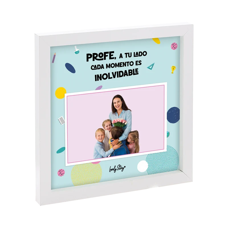 Marco de Fotos Madera – Profe | Lovely Story