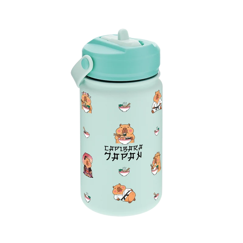 Botella Térmica de Acero Inoxidable con Adaptador Infantil – Capibara Time | Lovely Story