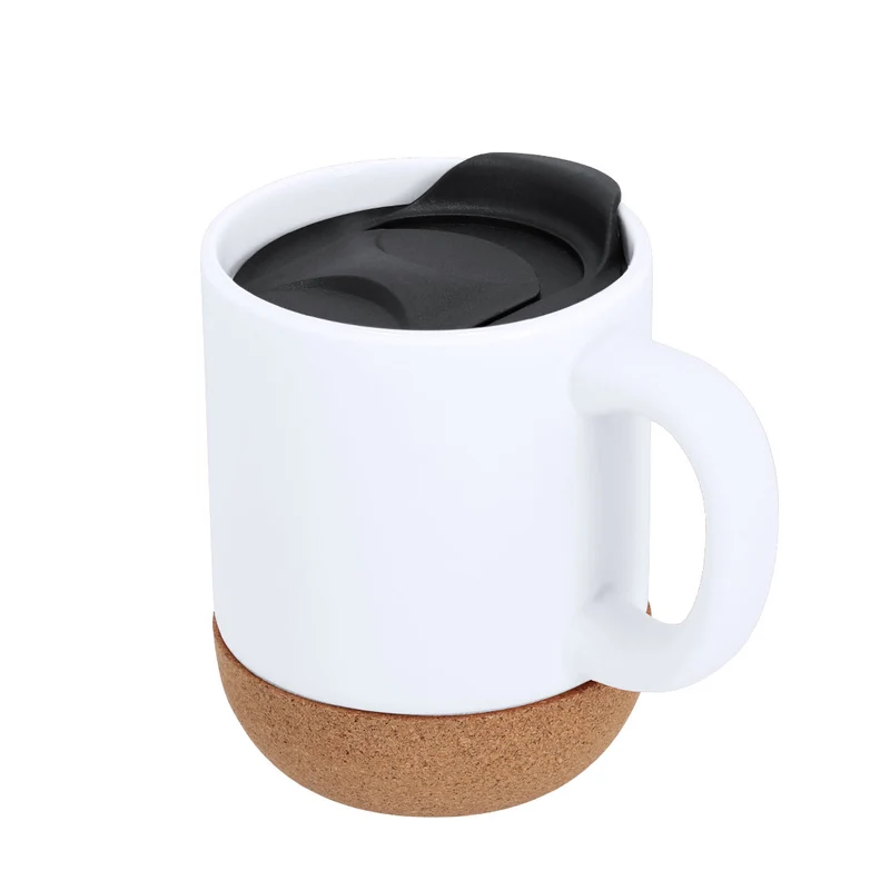 Taza Térmica De Cerámica Y Corcho Shivak 330ml