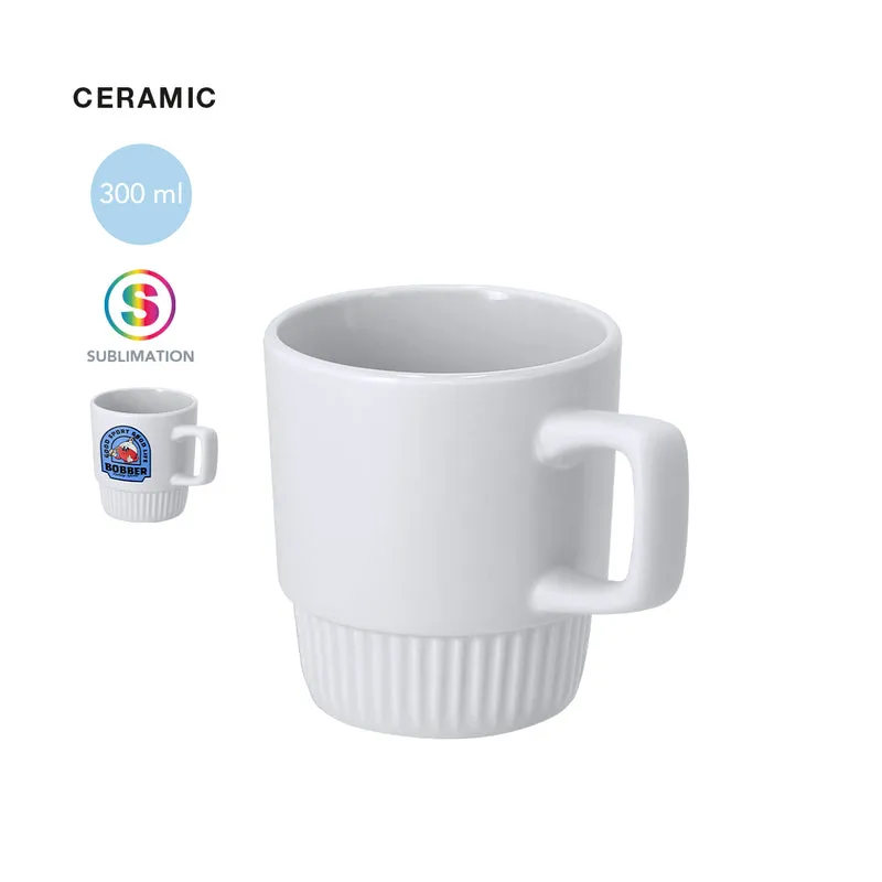 Taza Cerámica Sublimación Rolyan 300ml