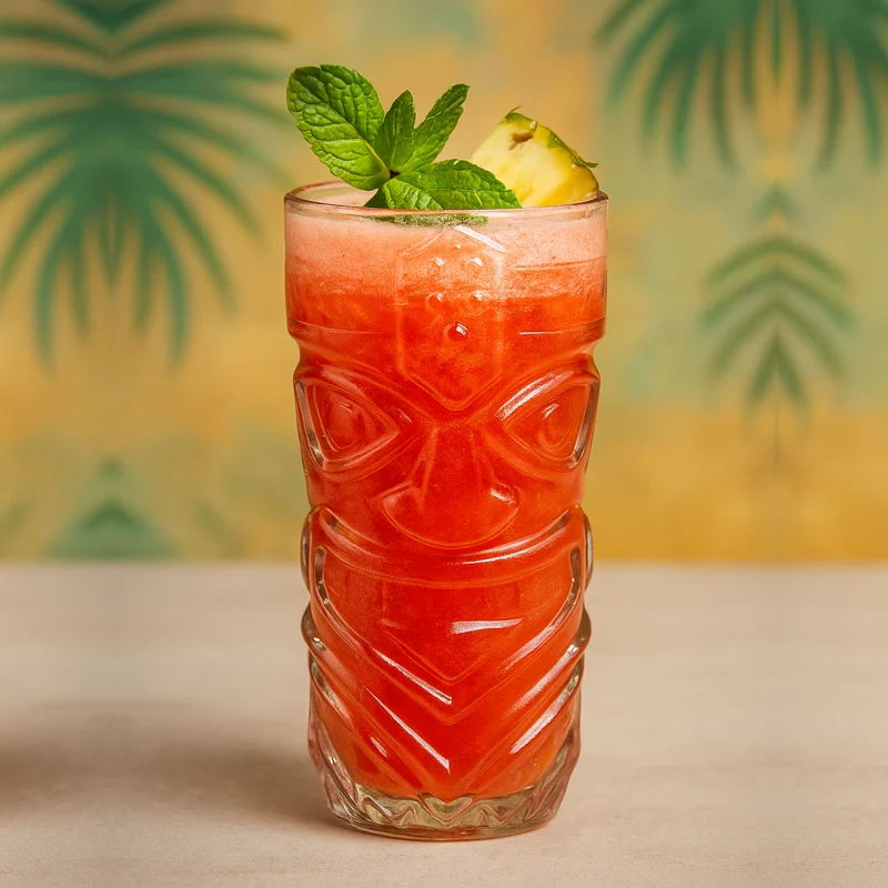 Vaso Tiki Cocktail Calavera 410 ml Caja con 6 piezas