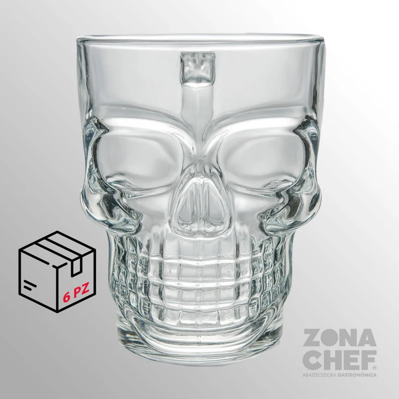Tarro Bones Calavera 500 ml Caja con 6 piezas