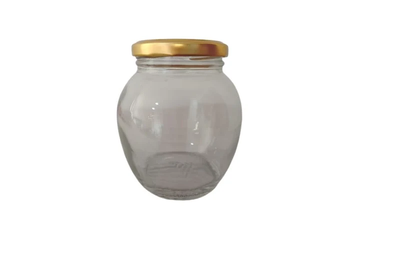 Tarro mielero 355 ml caja con 12 piezas con tapa color dorado Lp