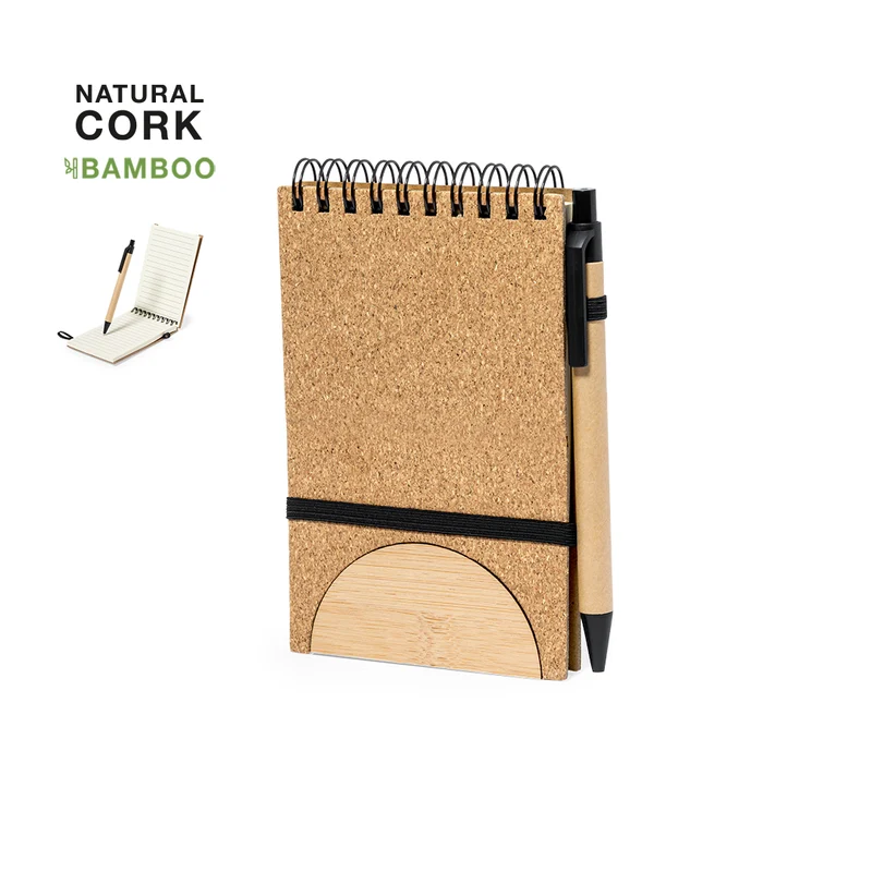 Libreta Soporte Smartphone Ecológica Corcho y Bambú Marinix