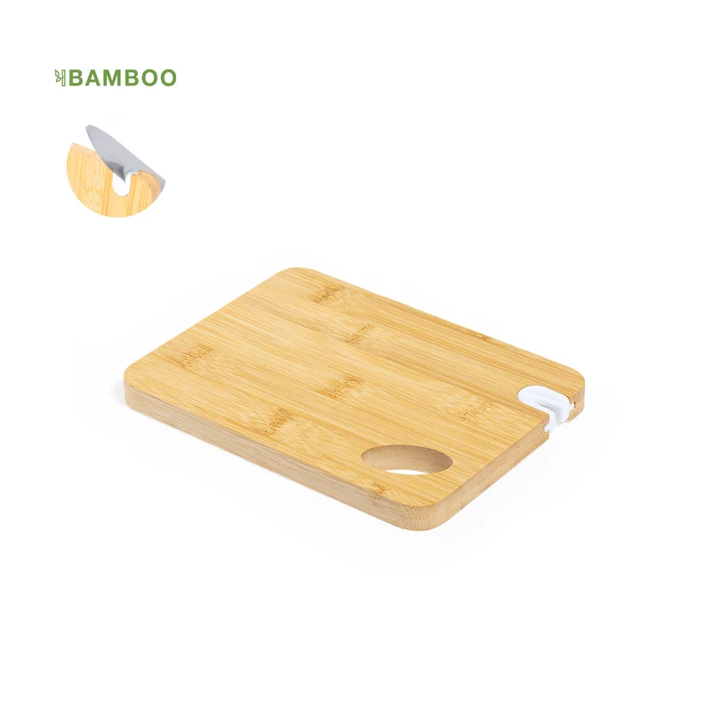 Tabla de Cocina Ecológica de Bambú con Afilador Polter