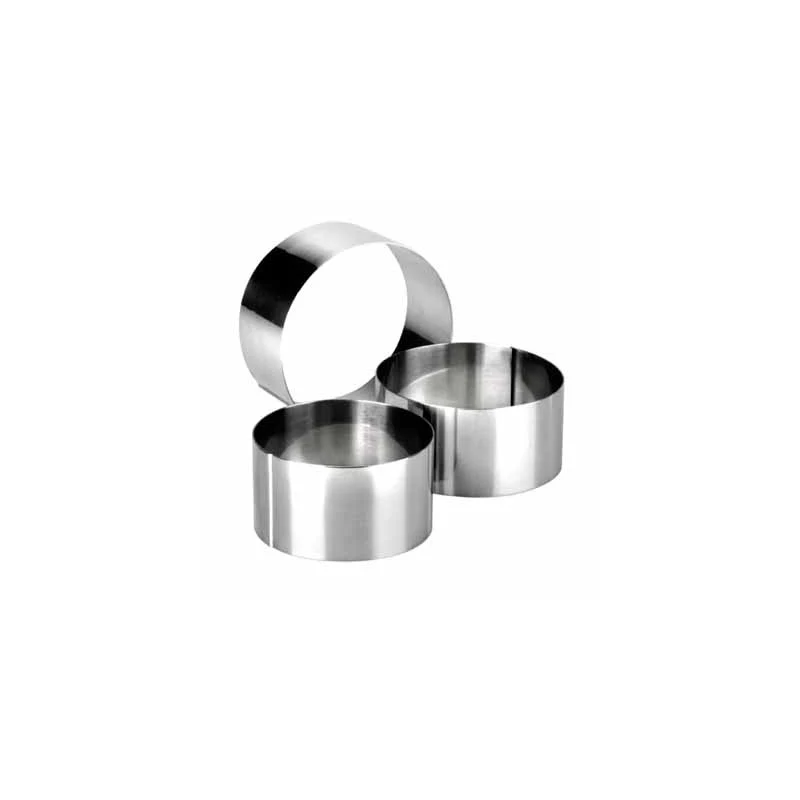 Aro de Emplatar Redondo 7x6 cm Acero Inox