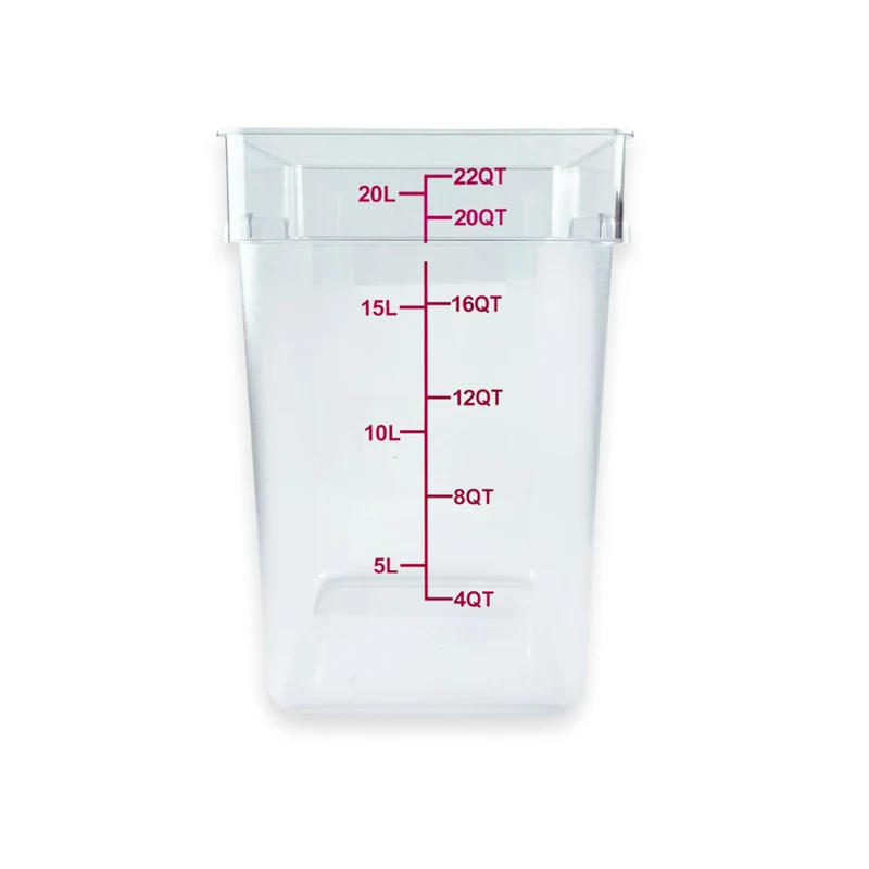Contenedor de Policarbonato cuadrado 22 QT Tavola