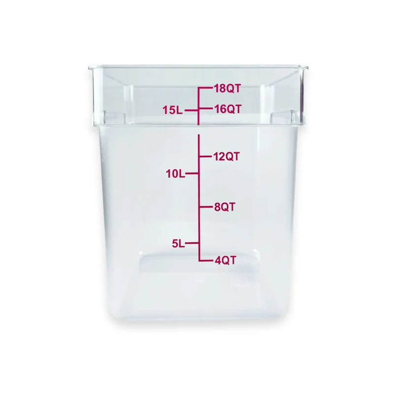 Contenedor de Policarbonato cuadrado 18 QT Tavola