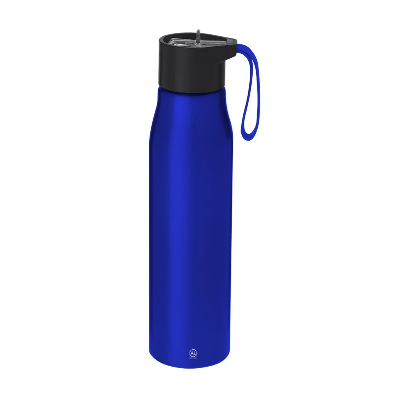 Bidón Aluminio Reciclado GRS con Pajita Thorup 700 ml