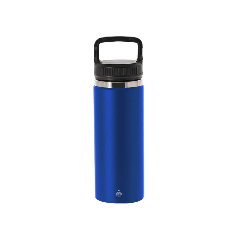 Bidón Térmico Acero Inox Reciclado con Mosquetón Nabrax 550 ml
