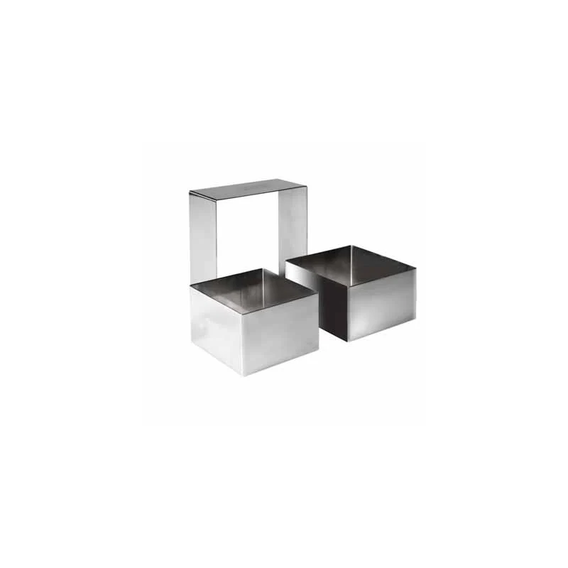 Aro de Emplatar Cuadrado 10x10 cm Acero Inox