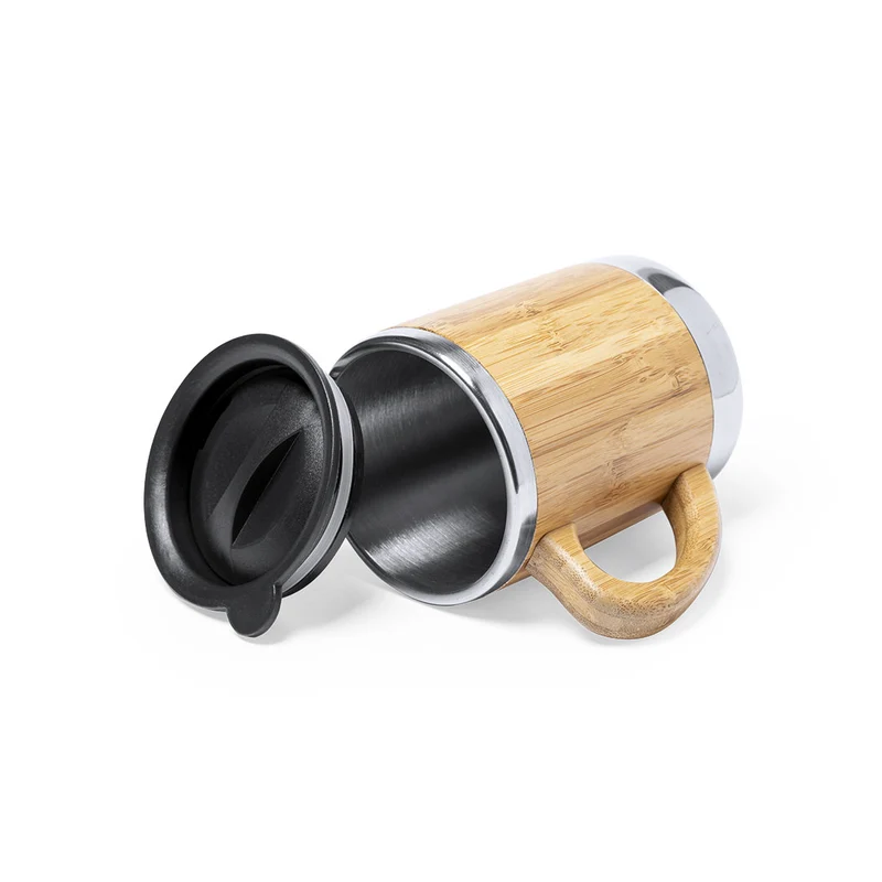 Vanatin — Chávena Térmica Bambu + Aço Inox | Natural | Premium | Linha Nature