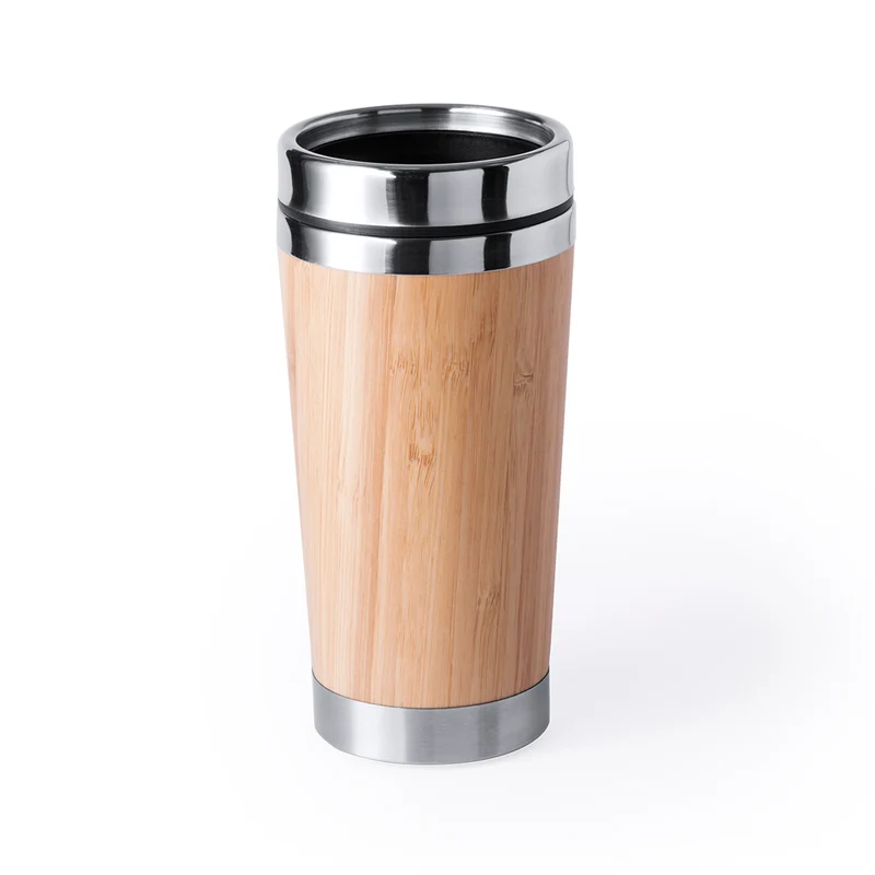 Ariston — Copo Térmico Bambu + Aço Inox | Natural | Linha Nature | Premium