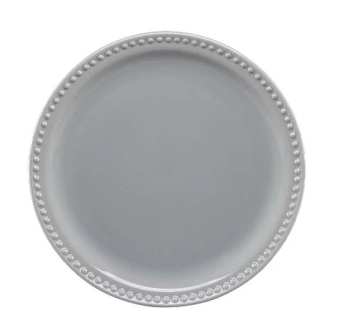 Plato Pastel 19 cm Emboss Mauve Gris Cns Caja 24 piezas
